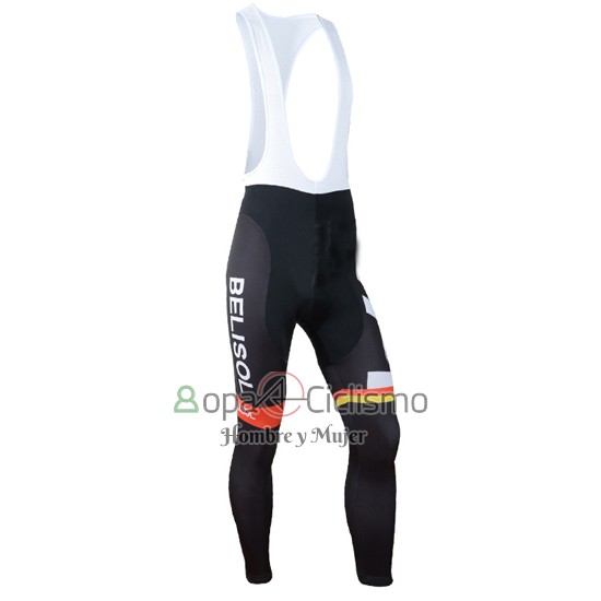 Lotto Belisol Ropa Ciclismo Culotte Largo 2014 Mangas Largas Naranja